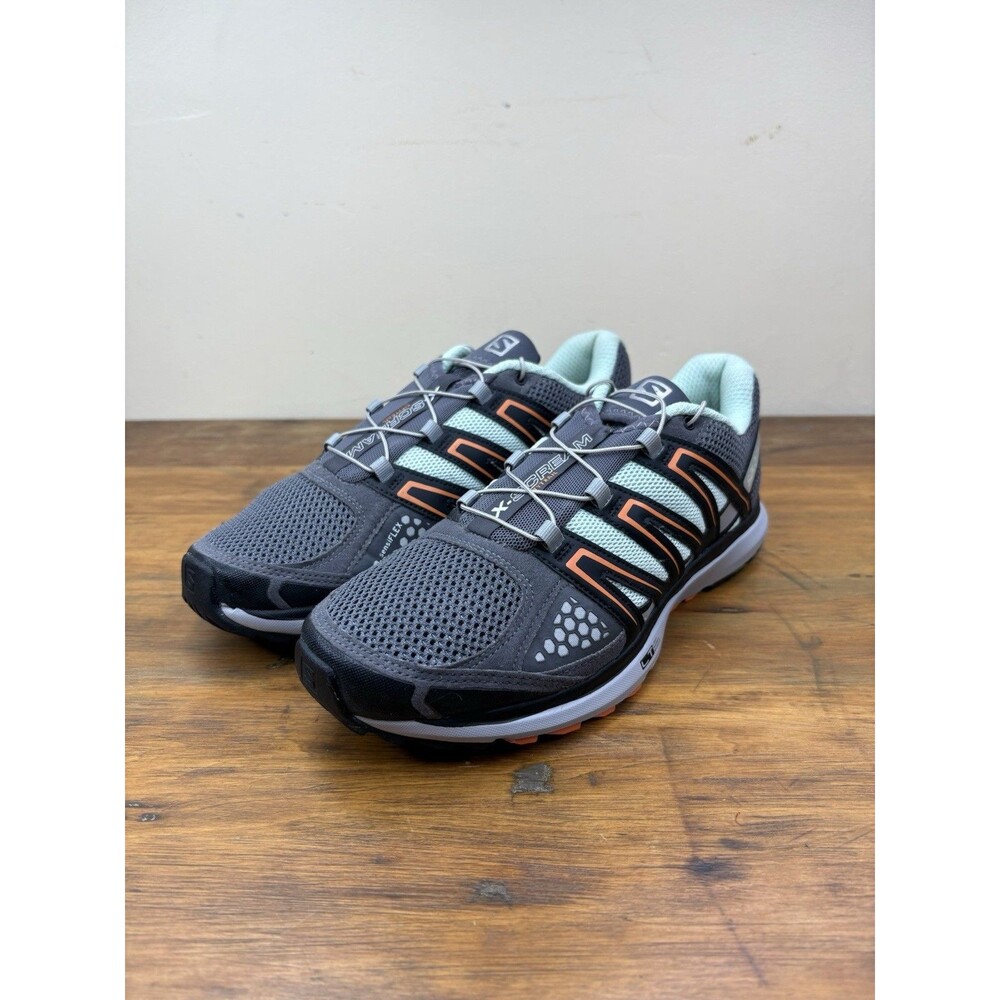Salomon X-Scream Citytrail Womens 9 Gray Mint Running Shoes Gorpcore 358857